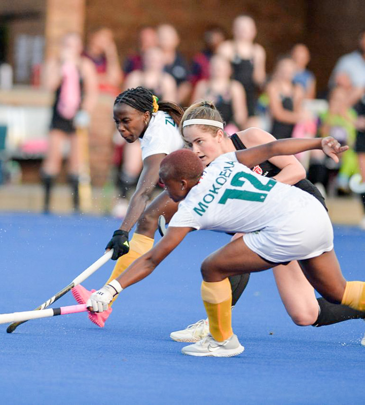 Ntsopa Mokoena came closest to scoring for South Africa, during the stern encounter between the evenly-matches outfits.