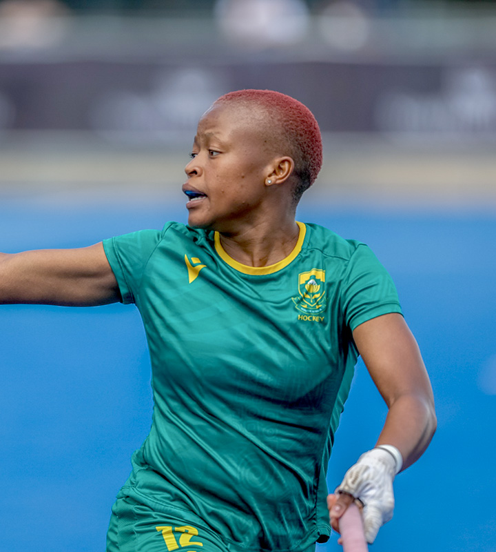 Ntsopa Mokoena (pictured) opened scoring with a field goal in the first quarter before Laikén Brisset doubled the score just before half-time.