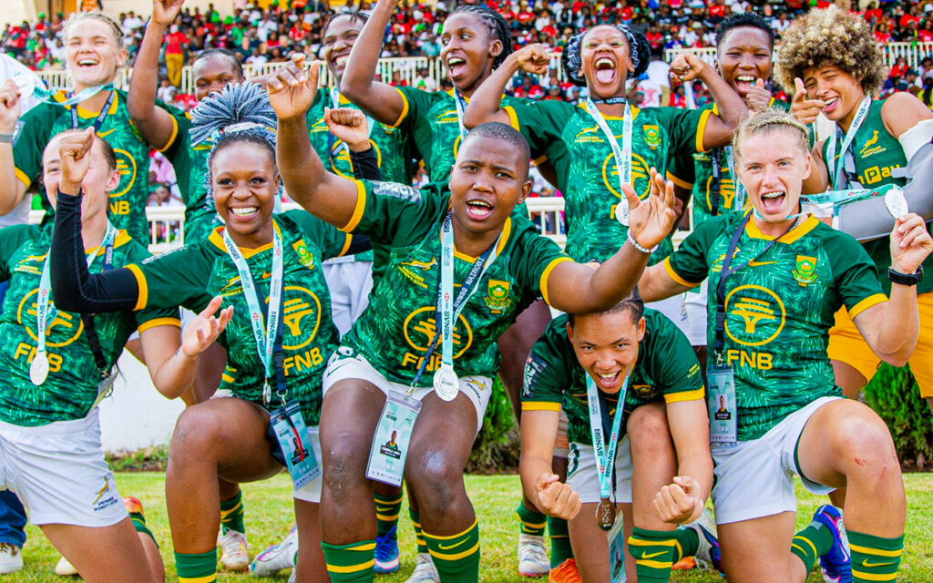 The Springbok Women's Sevens finished the opening tournament of HSBC SVNS 2 in second place on the log at Nyayo National Stadium in Nairobi, Kenya, on Sunday, 15 February, 2026. All Photos: Gallo Images / Rugby SA