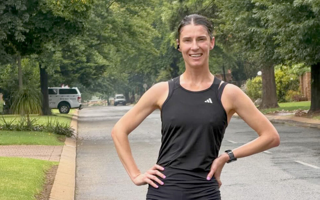 Zelda Botha emerged triumphant in the women’s ASA Race Walking Trials 21.1km race, producing a standout performance to win the crown at the University of Pretoria’s LC de Villiers Sports Grounds on Saturday, 22 February 2026. Photo: Zelda Botha