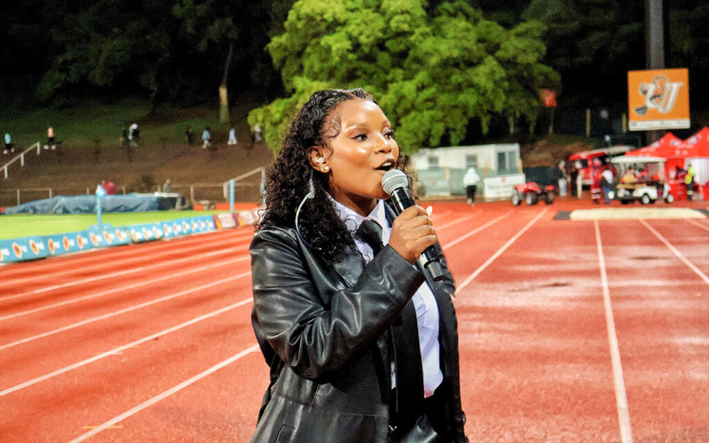 Lelo Dlamini a effectué une transition harmonieuse de joueuse de rugby à animatrice sportive, utilisant toutes les plateformes sur lesquelles elle accède pour amplifier le sport féminin et inspirer la prochaine génération de sportives. Toutes les photos : fournies