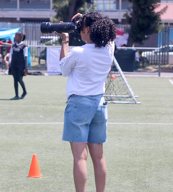 The social media practitioner is determined to use every platform she steps onto to inspire the next generation of women in sports media.