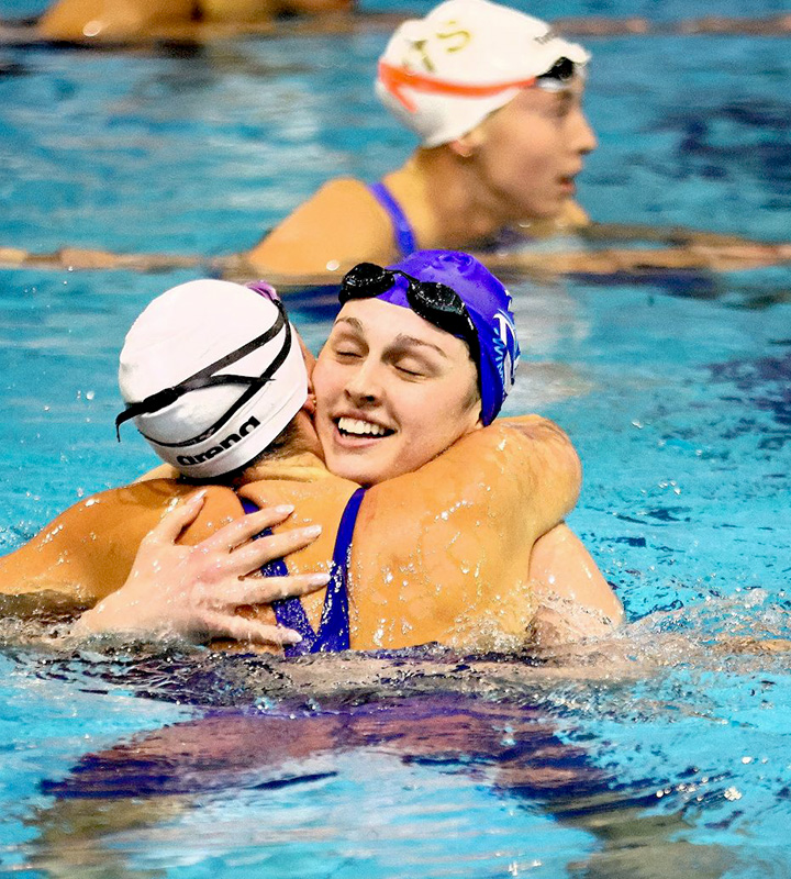 “It's just really nice to see how we can empower one another and swim together and really enjoy being in a competitive environment with the girls that you love.” - Kaylene Corbett