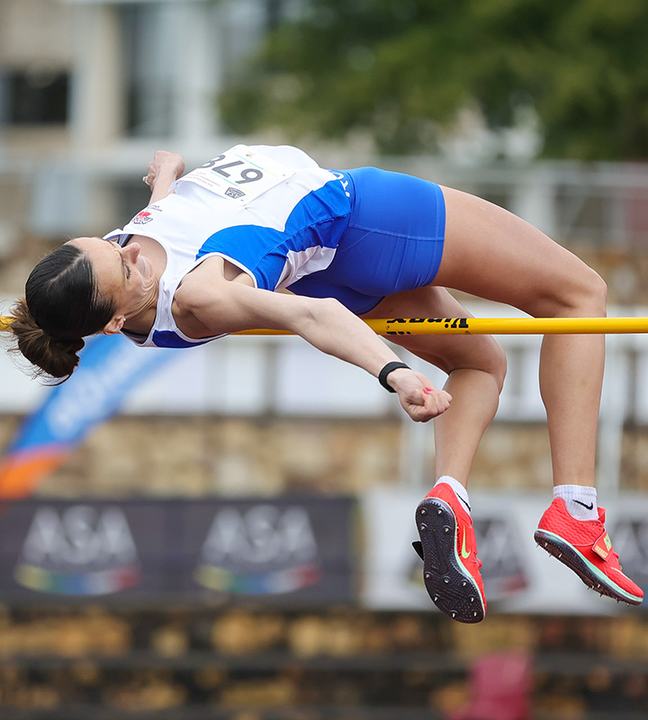 Kristi Snyman of Western Province Athletics cleared 1.83 metres to claim the women's high jump title in Stellenbosch.