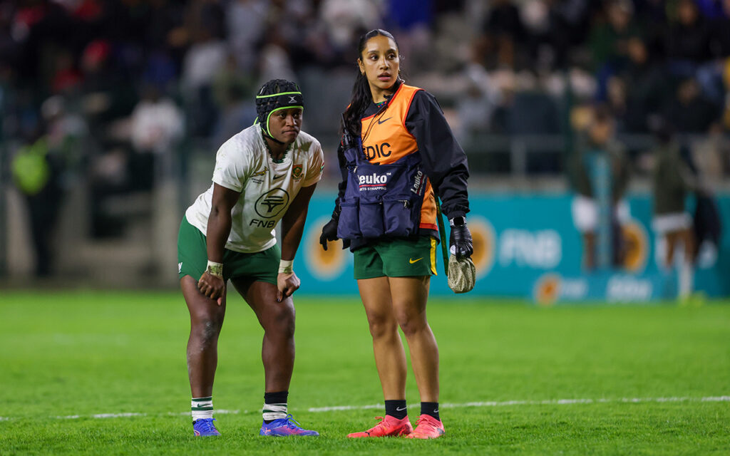 Springbok Women physiotherapist Neda Isaacs realised her childhood dream after sixteen years of dedication and hard work, and she now serves as a vital member of the national team’s medical department where she focuses on elite performance, rehabilitation, and the overall welfare of South African rugby players. All Photos: Supplied