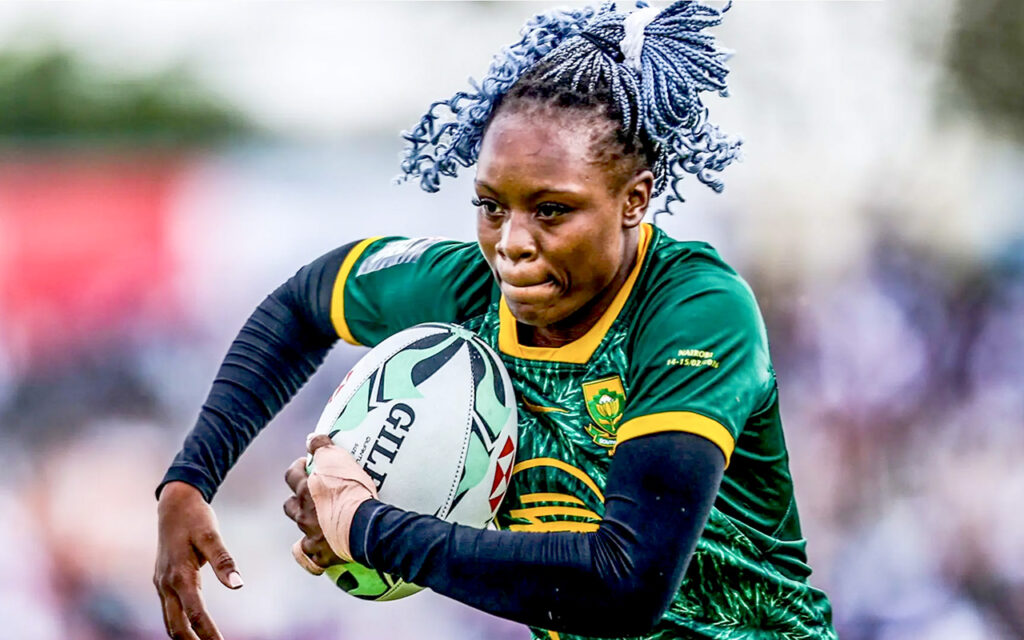 An uncapped duo of Vianca Boer and Patience Mokone (pictured) bring versatility and attacking pace as captain Zintle Mpupha leads a settled Springbok Women's Sevens squad into the second leg of the HSBC SVNS World Championship at Estadio José Zorrilla in Valladolid, Spain. File Photo: Gallo Images / SA Rugby