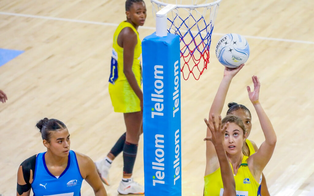 The Golden Fireballs claimed the day's marquee Division 1 win, beating the Southern Stings 62-47 in a contest decided by clinical Telkom Supershot conversion, as the Telkom Netball League Power Week 2 continued at Ellis Park Arena in Johannesburg on Thursday, 28 May 2026. All Photos: Netball SA