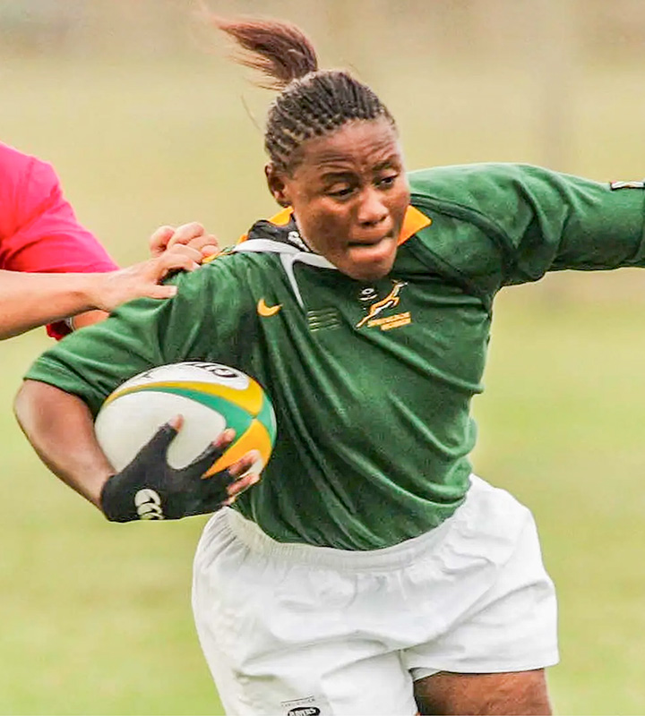 Former Springbok Women’s player Zolisa Noxeke (pictured) leads the SA Schools Girls 'A' side alongside Nosipho Poswa.