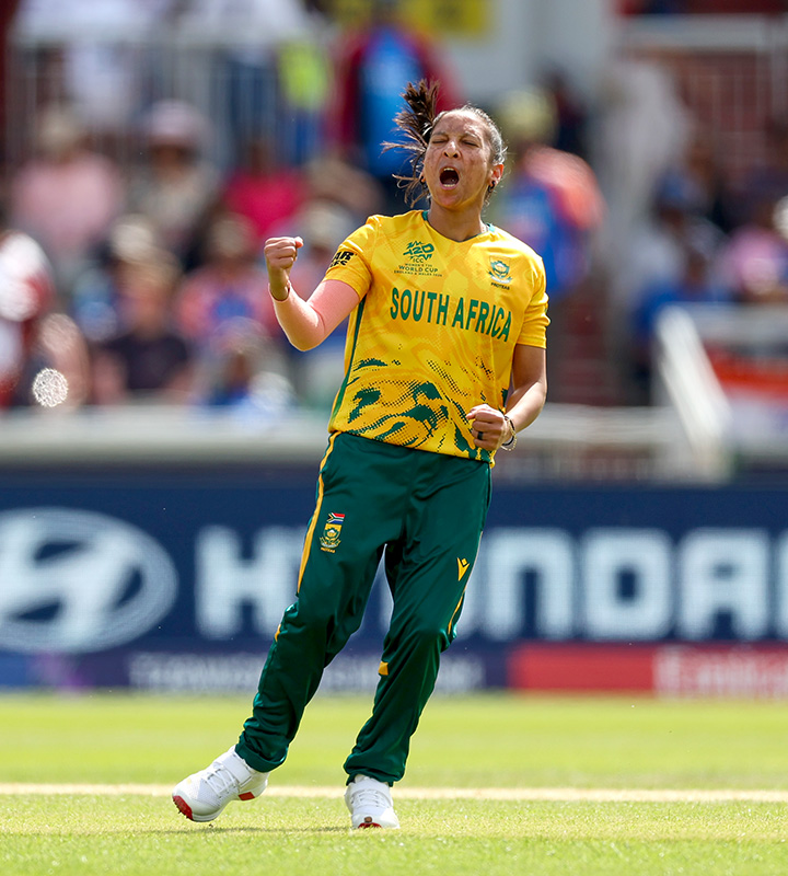Shabnim Ismail claimed two wickets to support the Proteas Women's bowling effort against India at the ICC Women's T20 World Cup 2026.