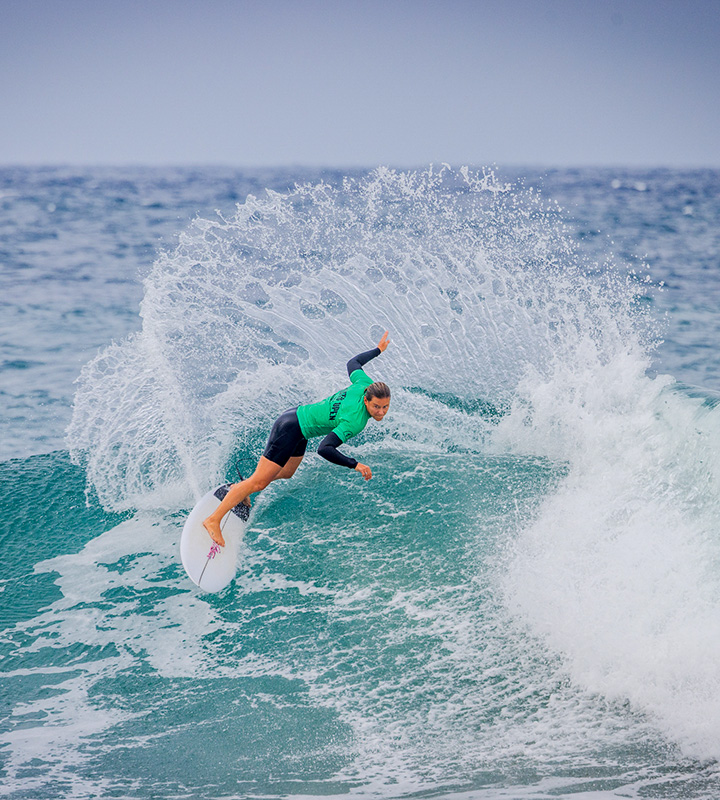 South Africa's Sarah Baum strengthened her WSL Africa Qualifying Series lead after a second consecutive final on home sand.