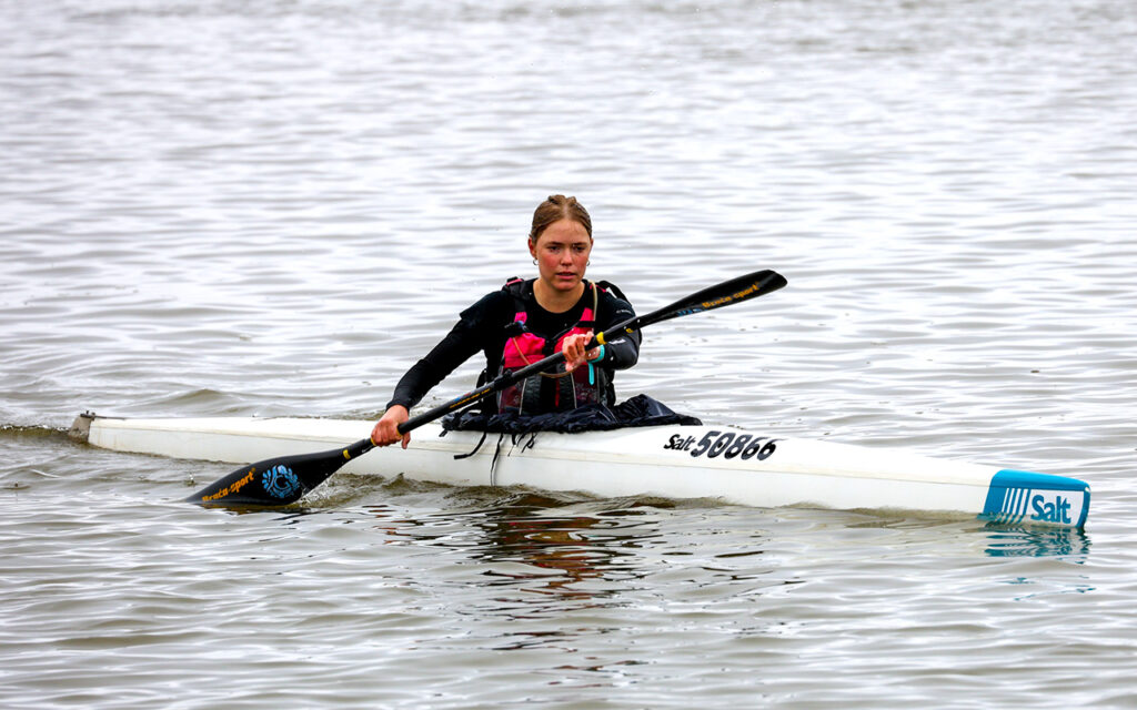 An ill Neriyah Dill finished second on the final stage but was a comfortable overall winner of the Berg River Canoe Marathon. All Photos: John Hishin / Cape Town Sports Photography / Gameplan Media