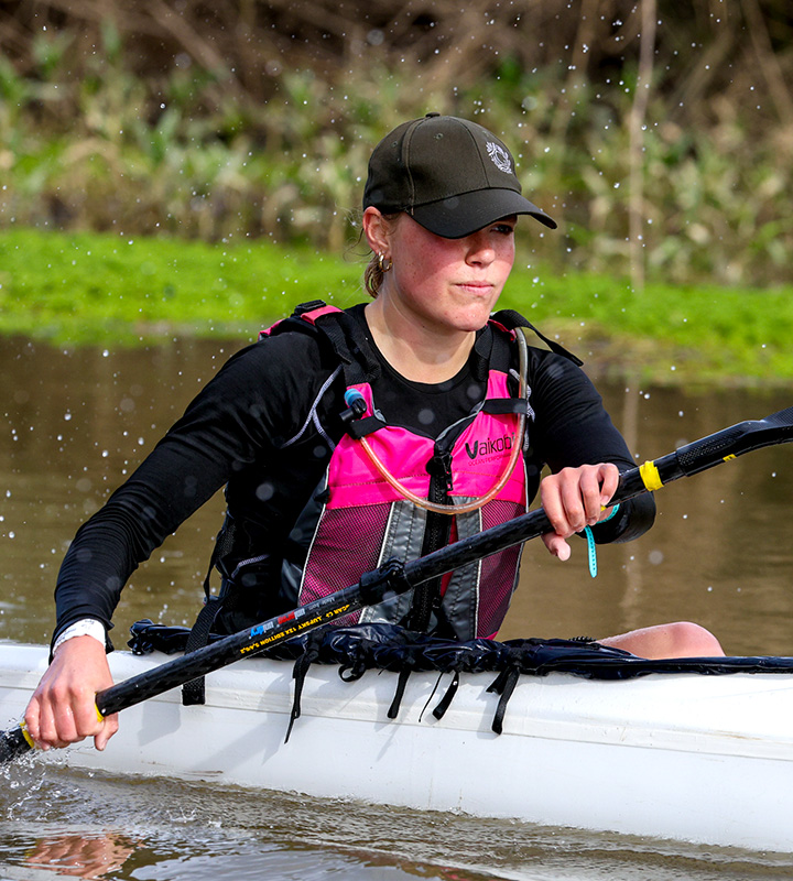 Dill took a decisive early lead on Day 1 of the world-famous four-stage canoe marathon on her way to the her debut women's title.