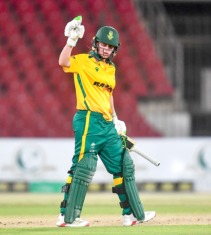 SA U19 Women captain Mieke van Voorst was named Player of the Match after her side's 52-run victory over Pakistan.