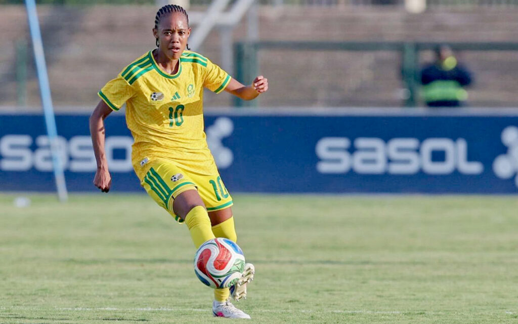 Linda Motlhalo stands one cap from a Banyana Banyana century as WAFCON 2026 kicks off in Morocco, with Gabriela Salgado-Moodaly, Hildah Magaia and Bongeka Gamede all closing in on 50 appearances for South Africa. Photo: SAFA