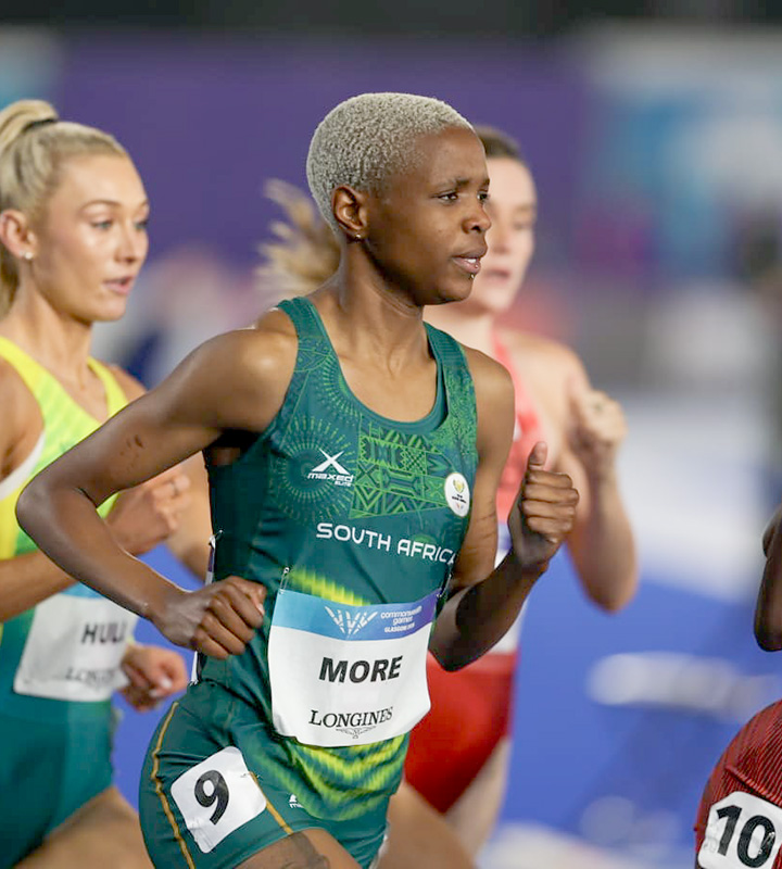 Karabo More closed her Commonwealth Games campaign in the women's one mile final at Glasgow 2026 after a season's best run.