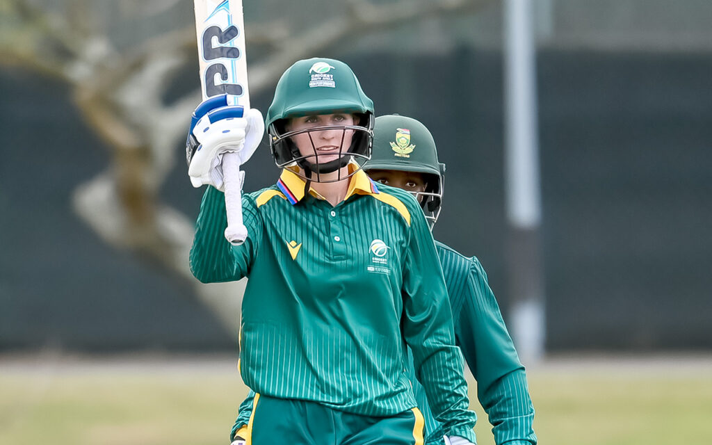 Alexandra Candler top-scored with 85 as the SA Emerging Women beat Bangladesh Emerging Women by 65 runs in the second 50-over match to take a 1-0 lead in the three-match series at the Chatsworth Oval in Durban on Friday, 31 July 2026. All Photos: Supplied