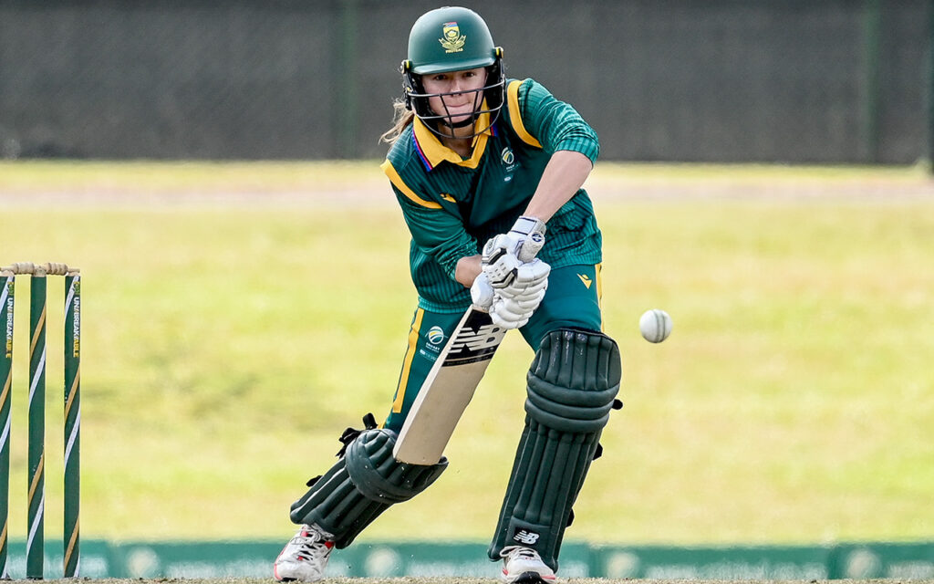 Faye Tunnicliffe struck 116 from 95 balls as the SA Emerging Women beat Bangladesh Emerging Women by 38 runs in the third and final 50-over match at the Pietermaritzburg Oval in Pietermaritzburg on Monday, 3 August 2026, to seal the series 2-0. Photo: Supplied