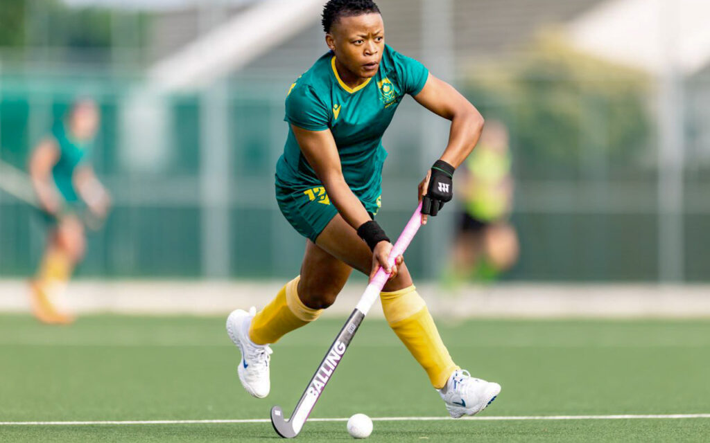 Ntsopa Mokoena scored twice as South Africa came from behind to beat Scotland 3-2 at Peffermill in Edinburgh, levelling a two-match Test series that formed the final leg of the side's preparation for the FIH Hockey World Cup Belgium and Netherlands 2026. Photo: Supplied