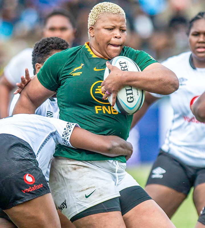 The Hermanus-based loose forward returned to the green and gold for the first time since the Women's Rugby World Cup in England last year.