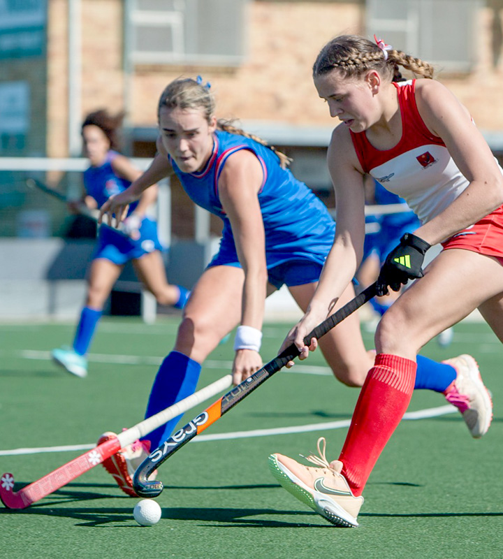 North West pictured against Western Province in their Pool B clash. Province won 1-0, a defeat the champions avenged in the final with a shootout victory. Photo: NS Pics 7