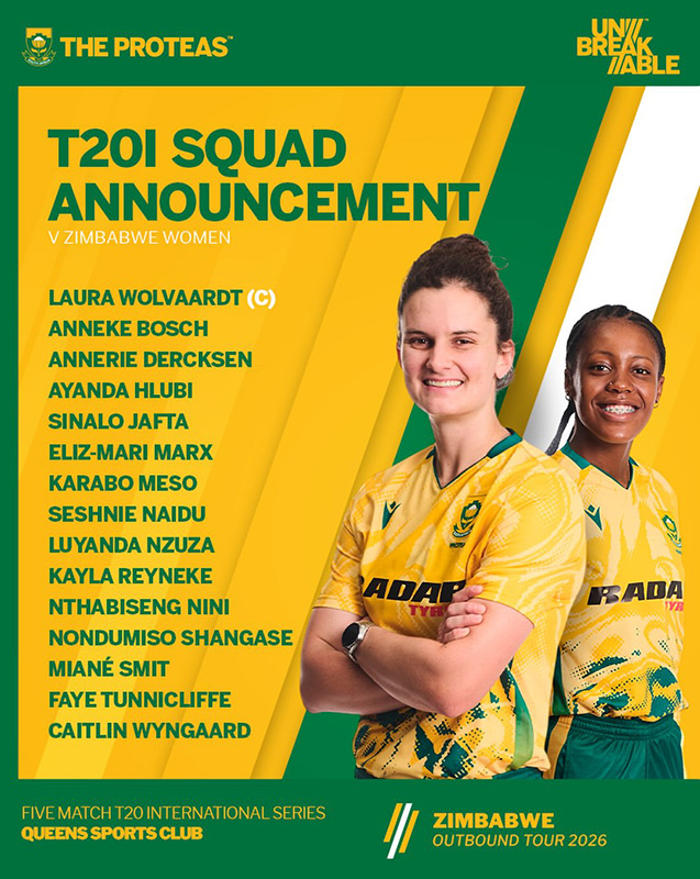 Three Uncapped Players Named for First-Ever T20I Series Against Zimbabwe