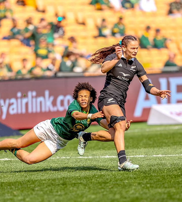 Gwala and Ngwevu struck in the first half as the hosts stayed within touching distance of New Zealand at the break.