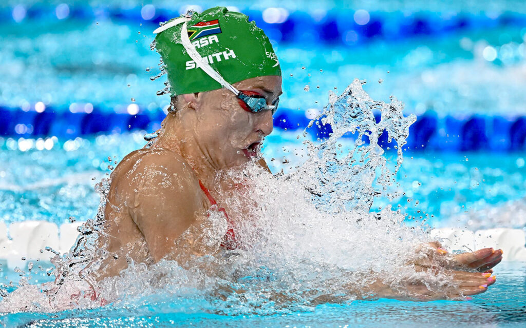 Four-time Olympic medallist Tatjana Smith returns to competition for the first time since her gold and silver medal-winning performances at the Paris 2024 Olympic Games, entered in the 50m, 100m and 200m breaststroke and several relays at the South African Short Course Championships at the GC Jolliffe swimming pool in Pietermaritzburg from 24 to 27 September 2026. Photo: World Aquatics