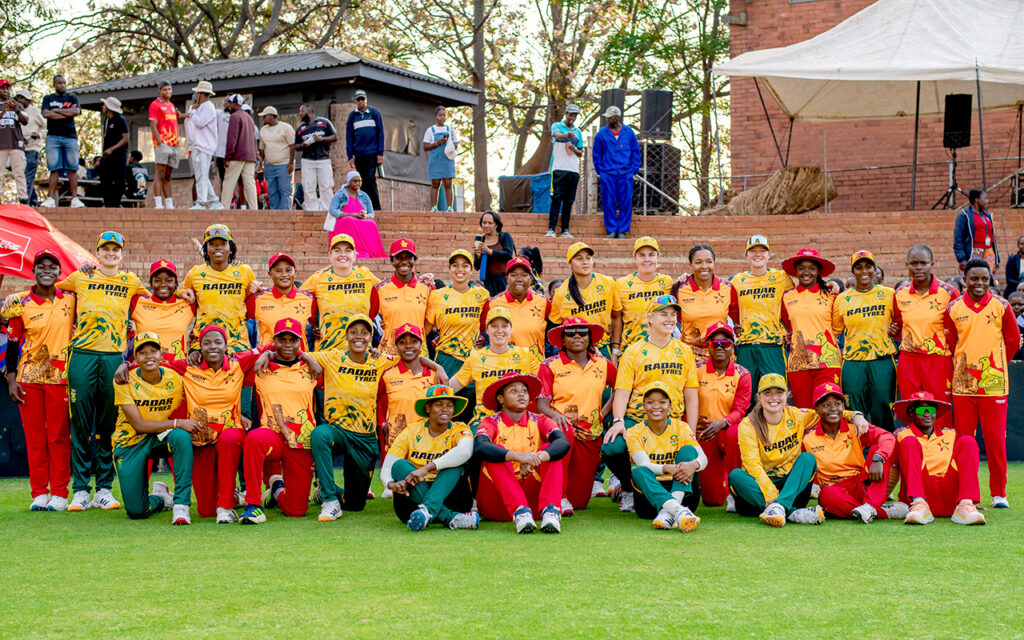 The Proteas Women defended 164 for 6 and restricted the hosts to 150 for 8 to win the fifth T20 International by 14 runs and complete a 5-0 series whitewash over Zimbabwe, at the Queens Sports Club in Bulawayo, Zimbabwe on Saturday, 19 September 2026. All Photos: Zimbabwe Cricket