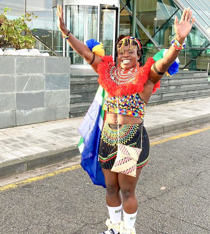 Richards Bay's Isabel Lindiwe Mchunu, whose sport spans football, refereeing and bodybuilding, carries her Zulu heritage wherever she competes.