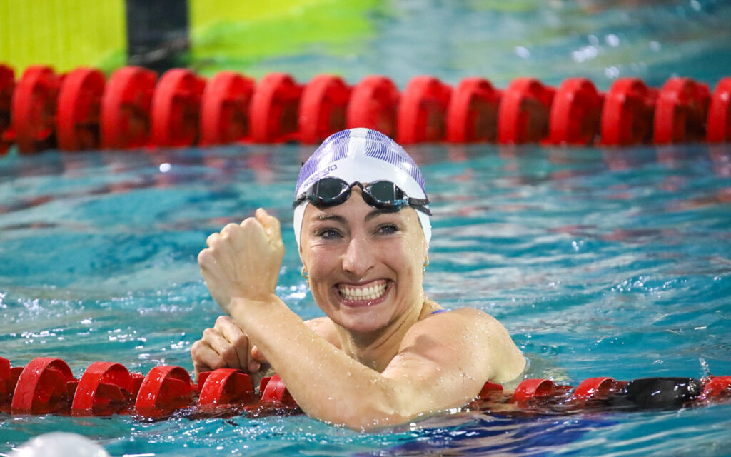 Olympic champion Tatjana Smith marked her return to competitive swimming by winning the 50m breaststroke national title in 29.50 seconds, a personal best, and qualifying for the World Short Course Championships in Beijing, China, on the opening day of the SA Short Course Championships at the GC Jolliffe Swimming Pool in Pietermaritzburg on Thursday, 24 September 2026. Photo: Supplied