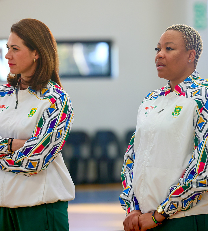 Assistant coach Zanele Mdodana and head coach Jenny van Dyk lead the Spar Proteas through a working partnership built on honest daily conversation.