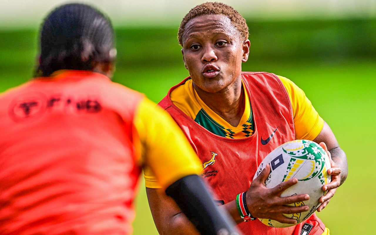 The Springbok Women hard at practice ahead of the weekend fixture. Captain Sizophila Solontsi leads a reshaped Springbok Women side into the first of two WXV Global Series Tests against Ireland, with Xoliswa Khuzwayo and Sanelisiwe Charlie in a new front row and Yonela Ngxingolo in line to become the second South African woman to reach 50 Test caps, at the Athlone Stadium in Cape Town on Saturday, 24 October 2026. Photo: SA Rugby / Gallo Images